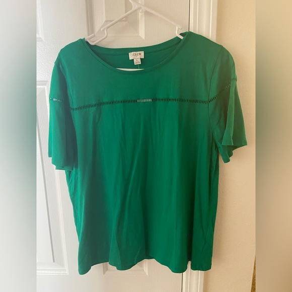 J. Crew Tops - J Crew green tshirt large NWT